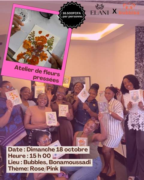 Atelier fleurs pressées · Elani × Bubbles