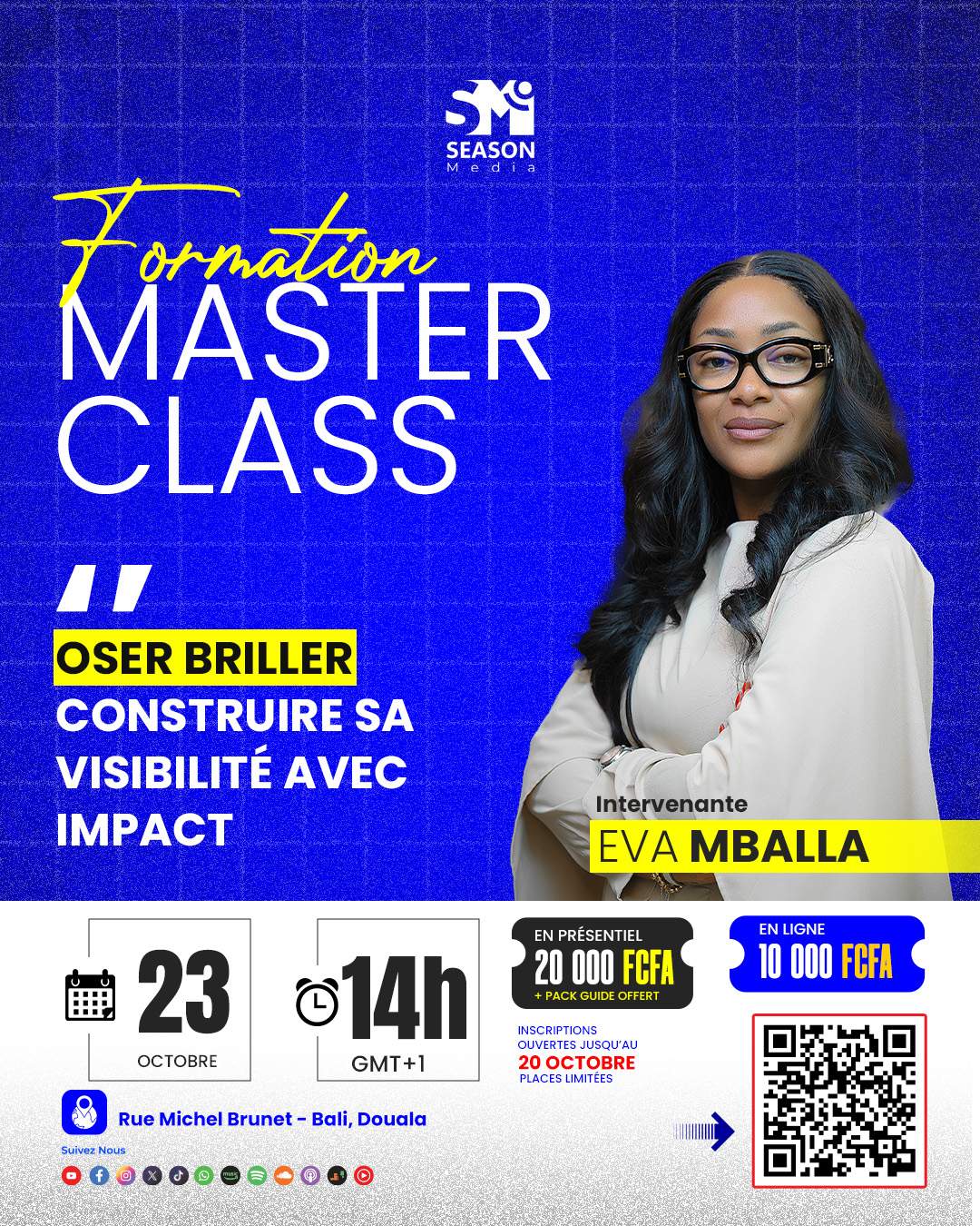 Masterclass « Oser briller » · Eva Mballa