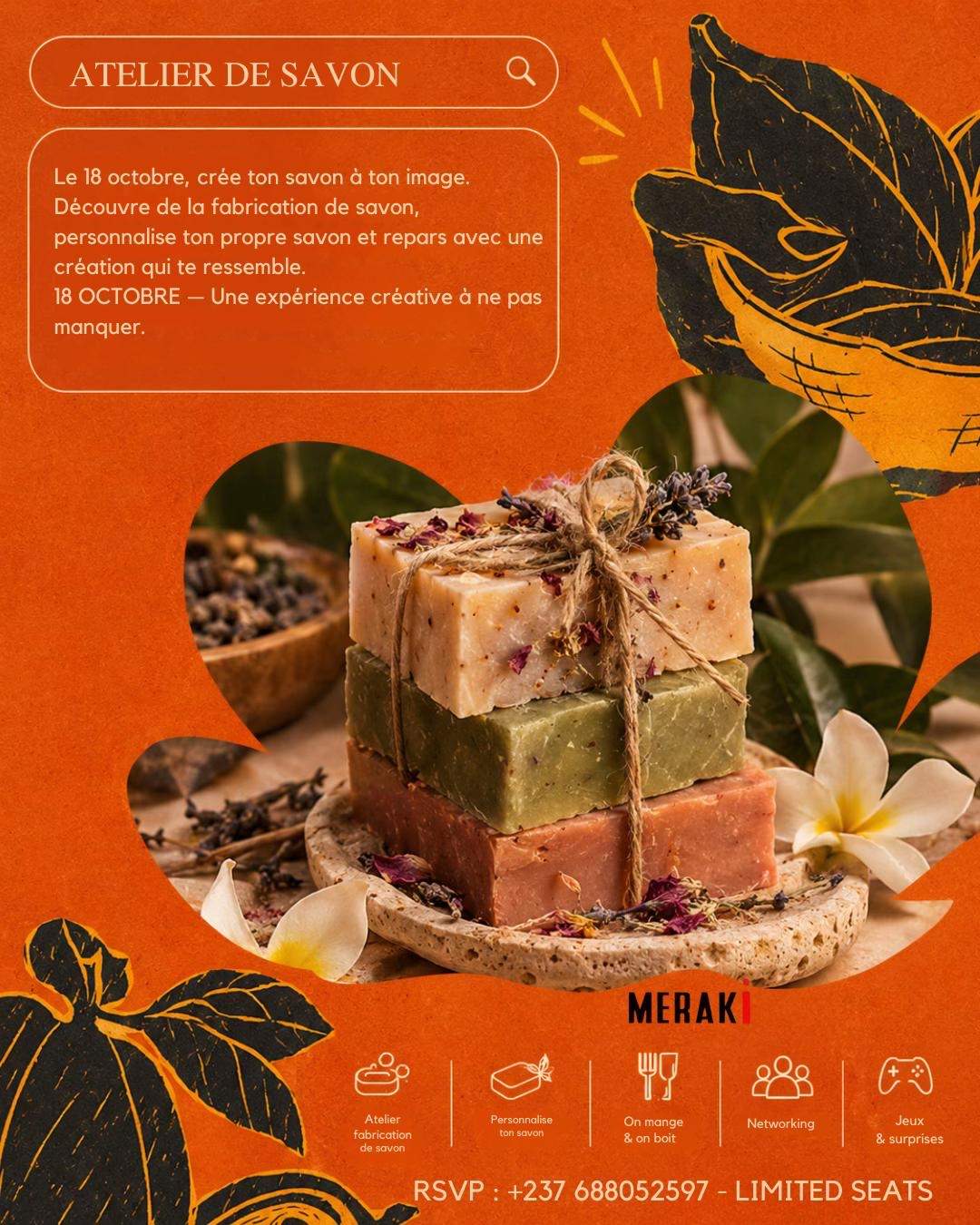 Meraki · Atelier de savon