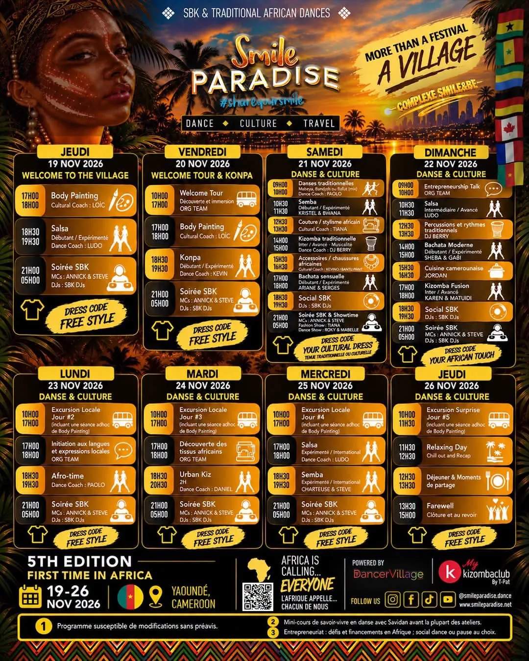 Smile Paradise · Festival de danse SBK et danses africaines